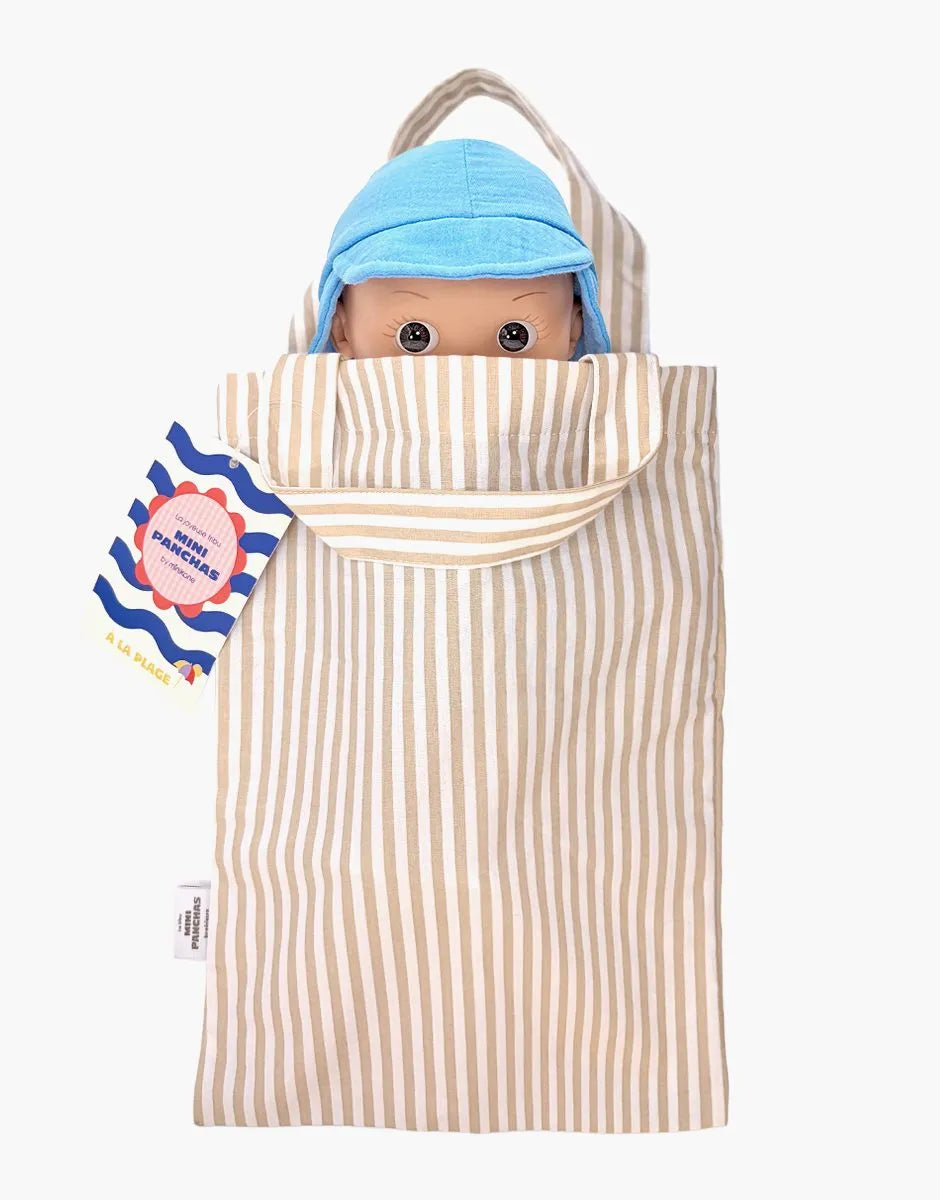 Basile at the Beach in His Riviera Blue Outfit