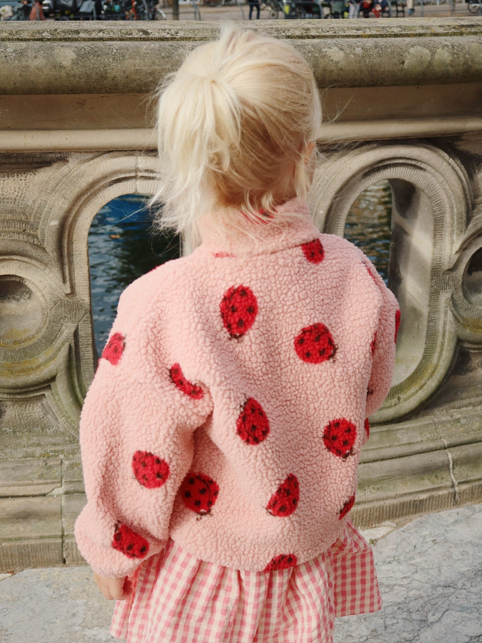 Jody Teddy Jacket - Ladybug Pink