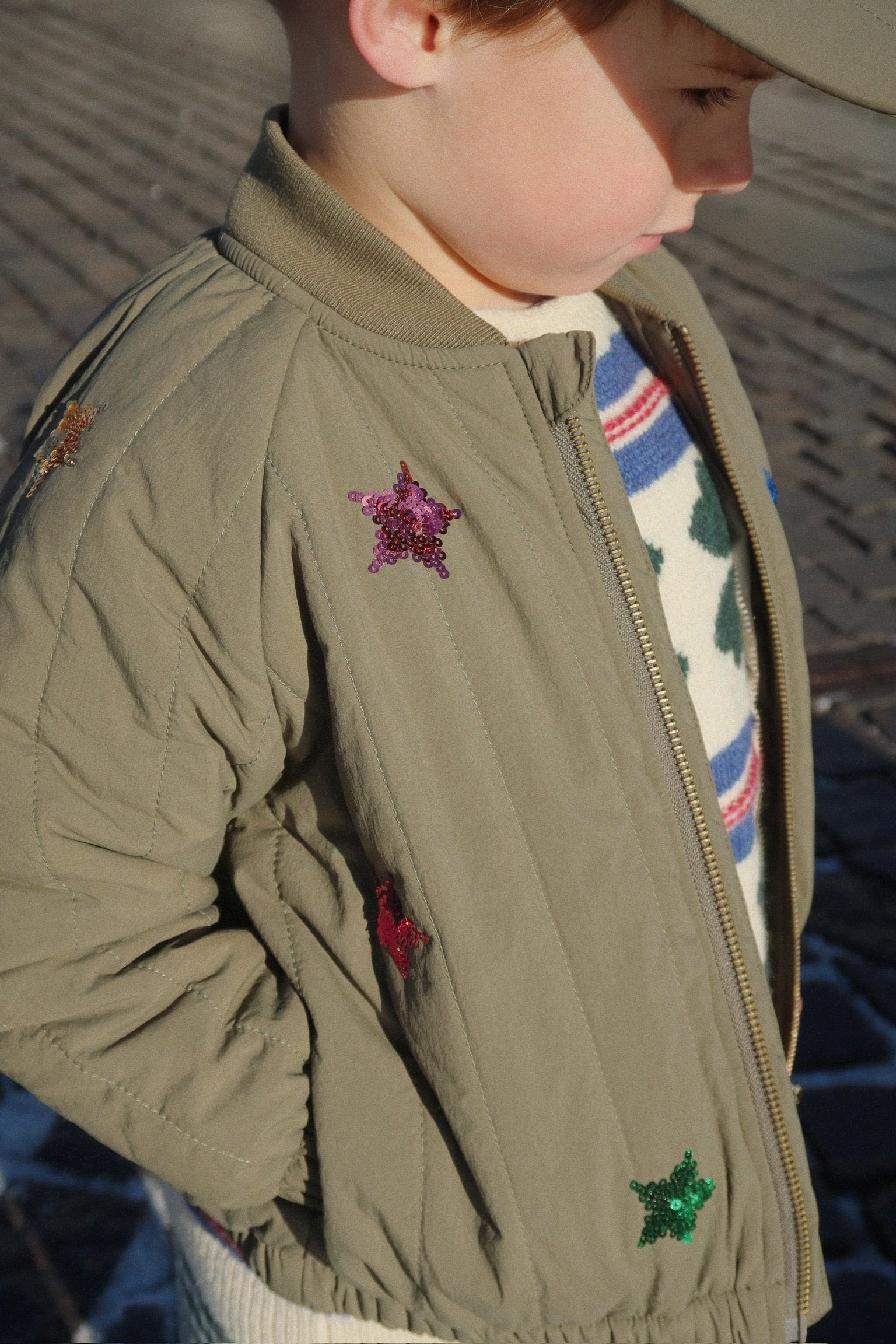 Juno Sequin Bomber Jacket - Kalamata