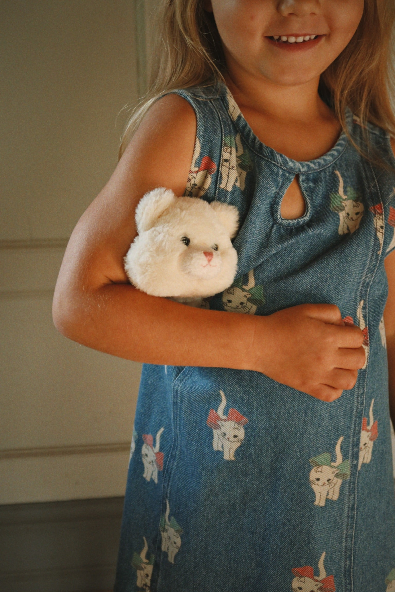 Magot Dress GOTS - Bow Kitty Denim