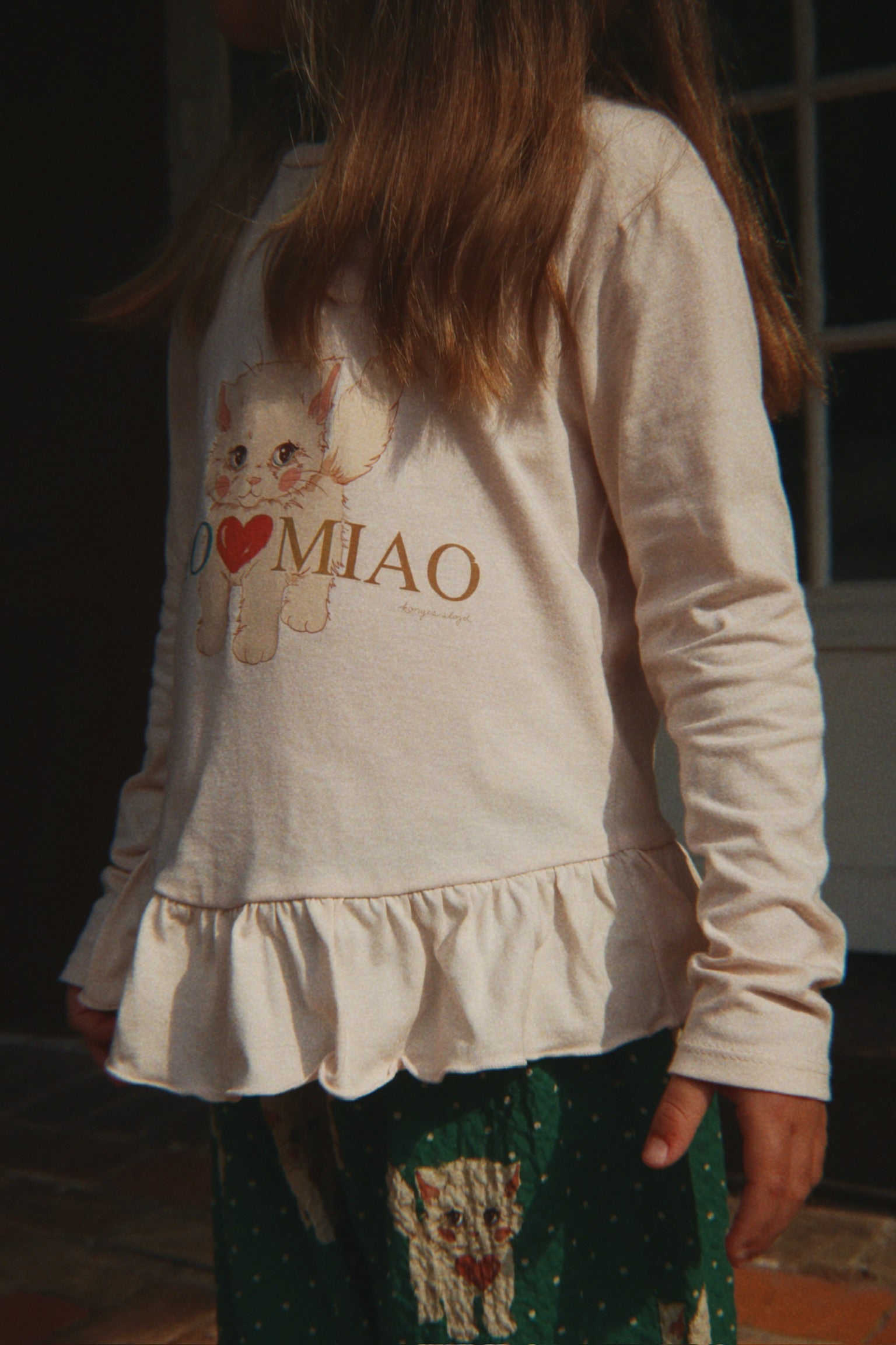 Kitty Frill Tee GOTS - Ciao Miao