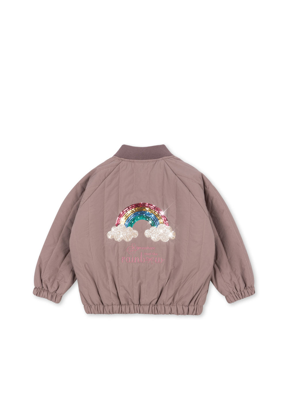 Juno Sequin Bomber Jacket - Twilight Mauve