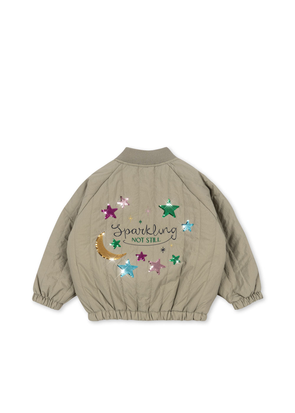 Juno Sequin Bomber Jacket - Laurel Oak