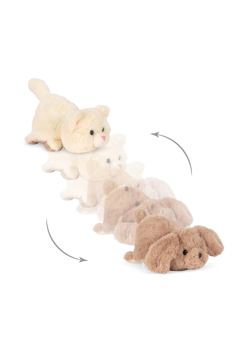 Flip Plush Animal - Beige
