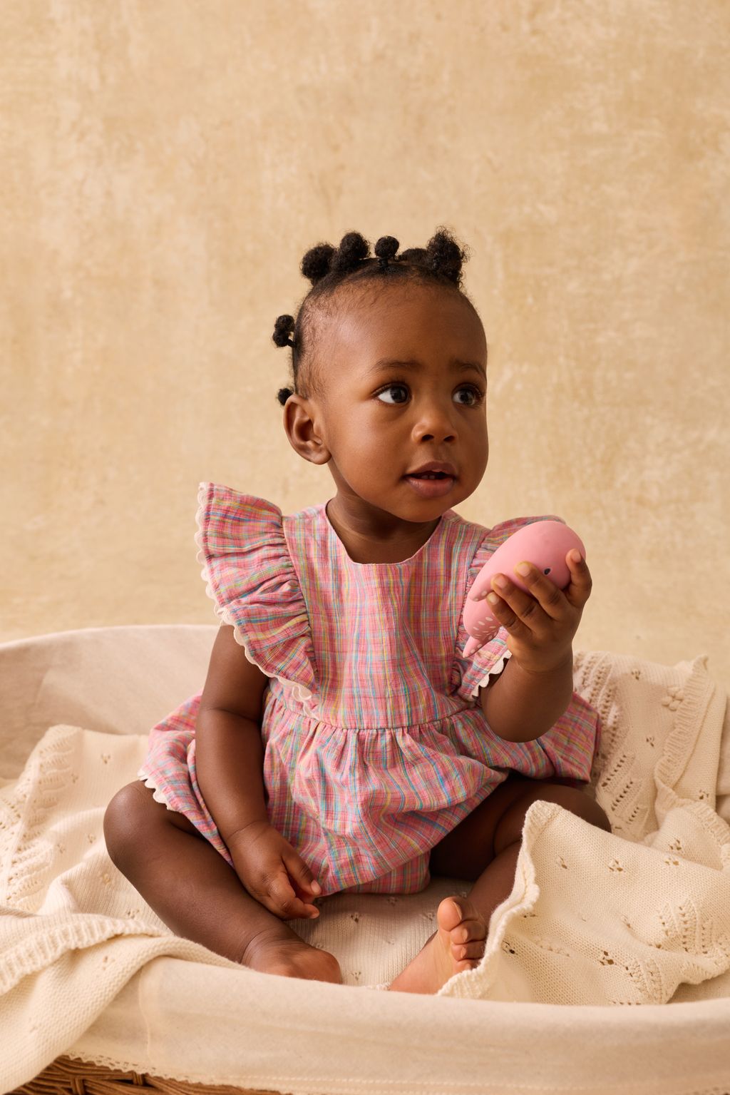 Rompers Lena - Pink Pomelo Checks