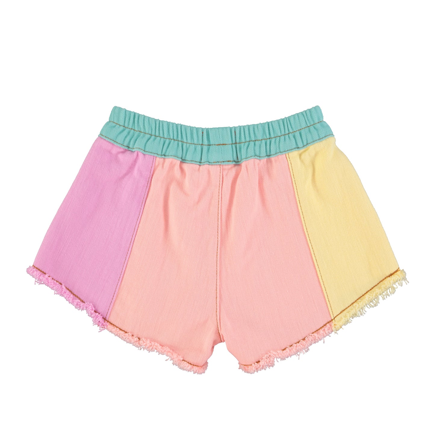 Shorts w/ Fringes | Multicolor Pastels