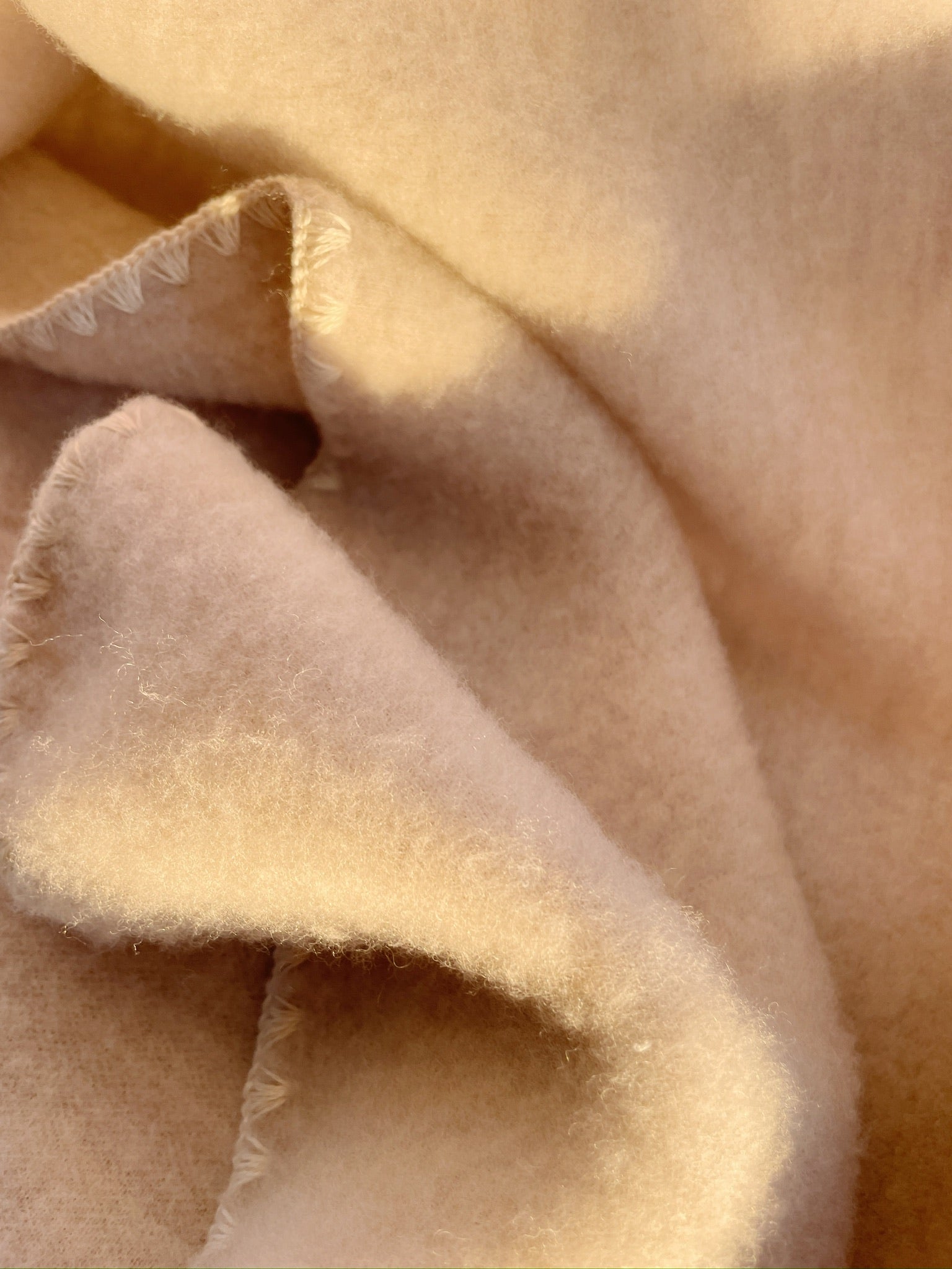 Erba Wool Fleece Baby Blanket - Oatmeal Melange