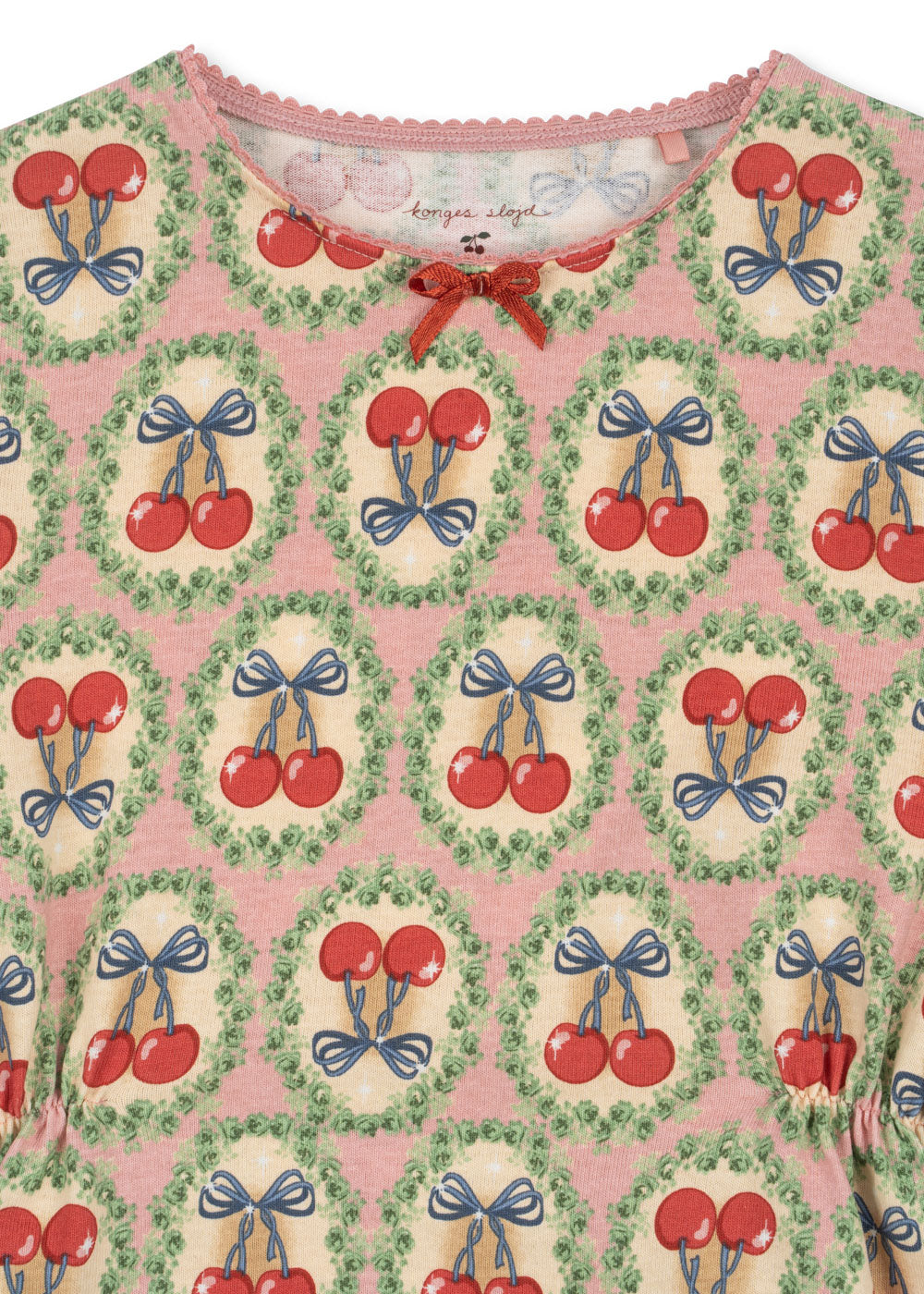 Drey LS Dress Gots - Cherry Bow