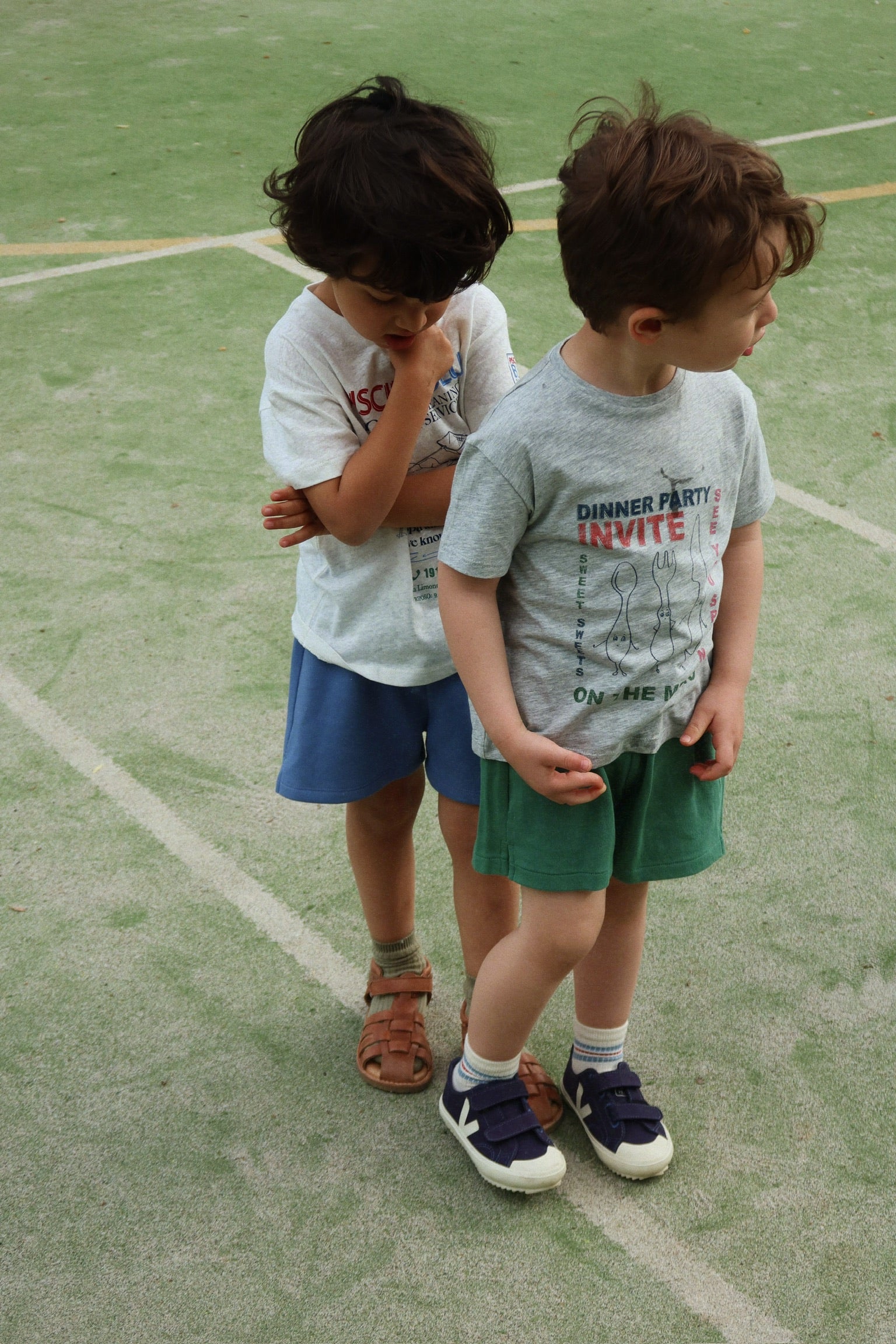 Famo Tee GOTS - Grey Melange