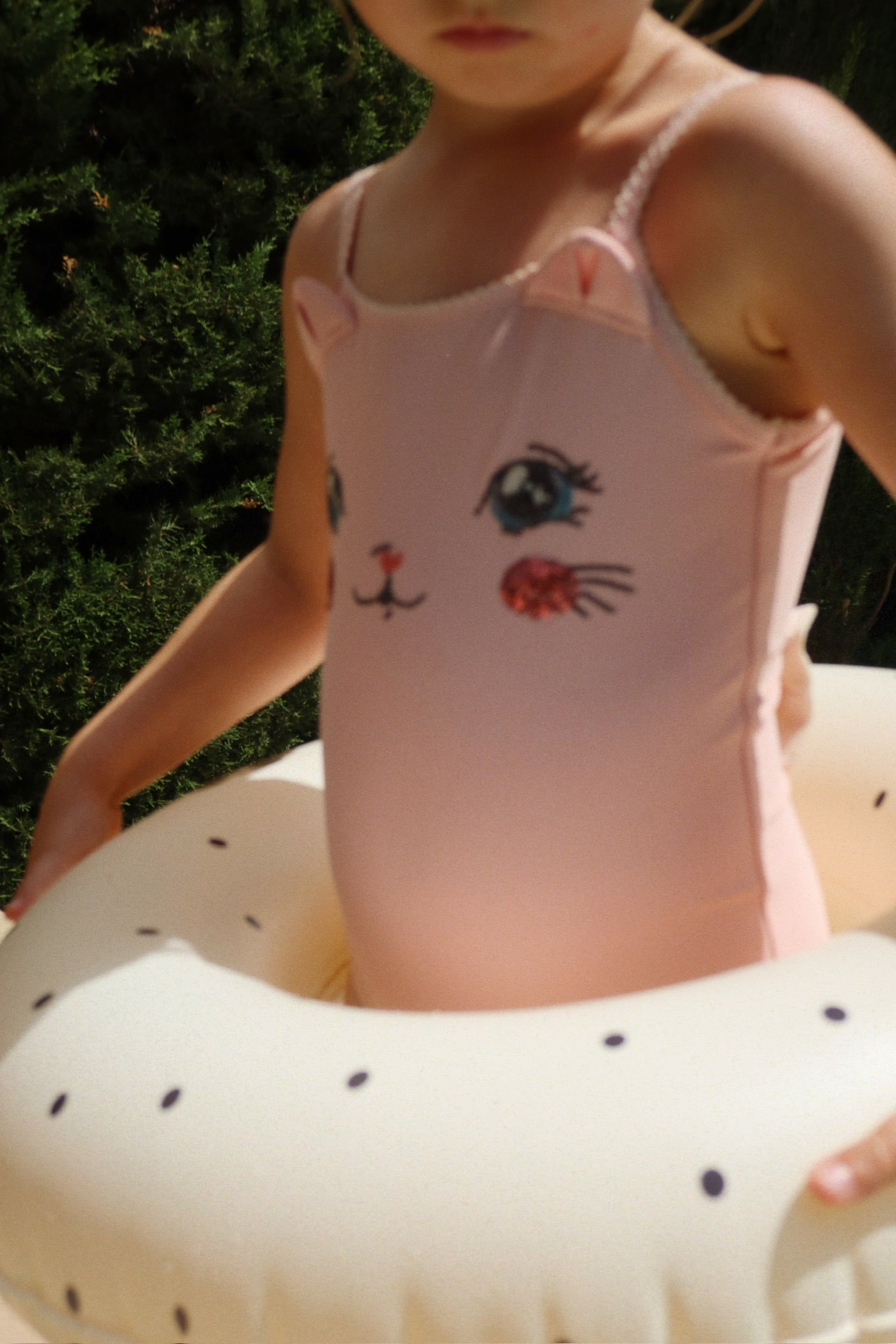 Kitty Swimsuit - Powder Pink