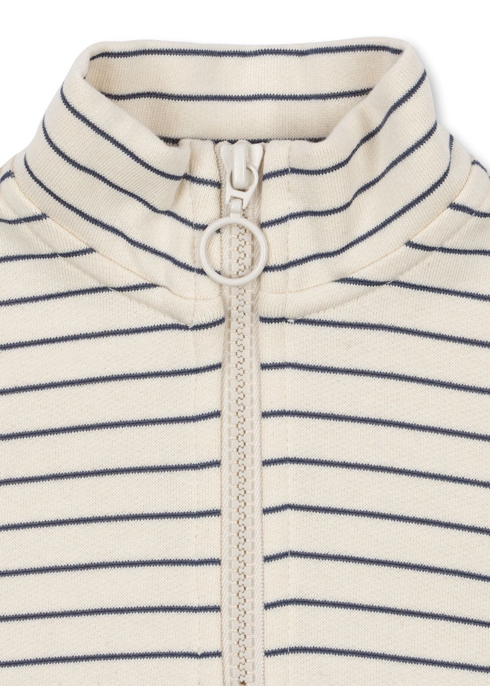 Lou Stripe Half Zip Sweat - Flintstone Stripe