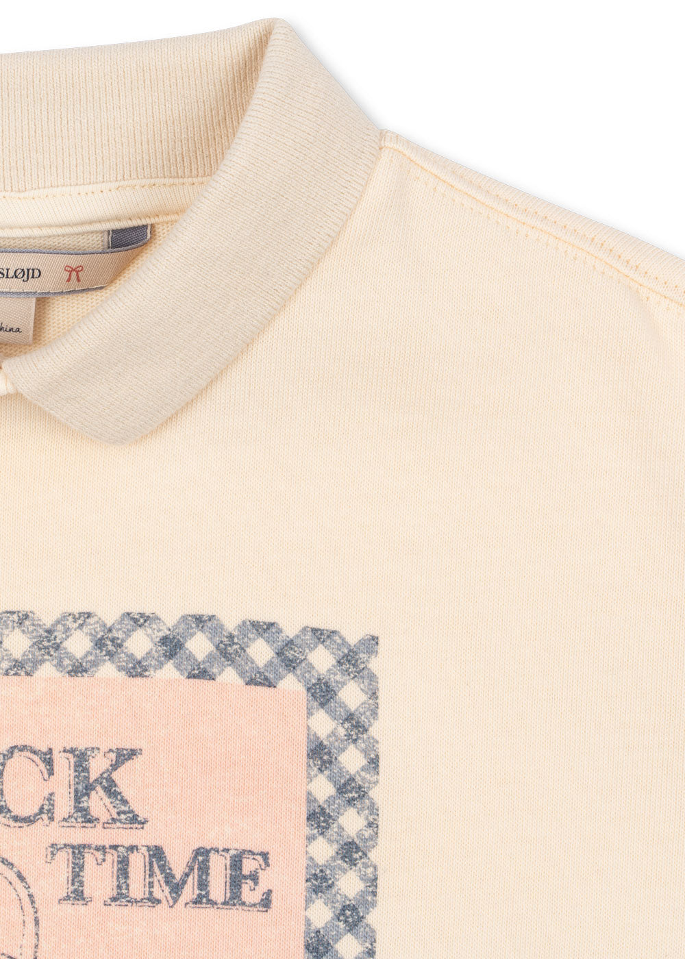 Spotty LS Polo - Buttercream