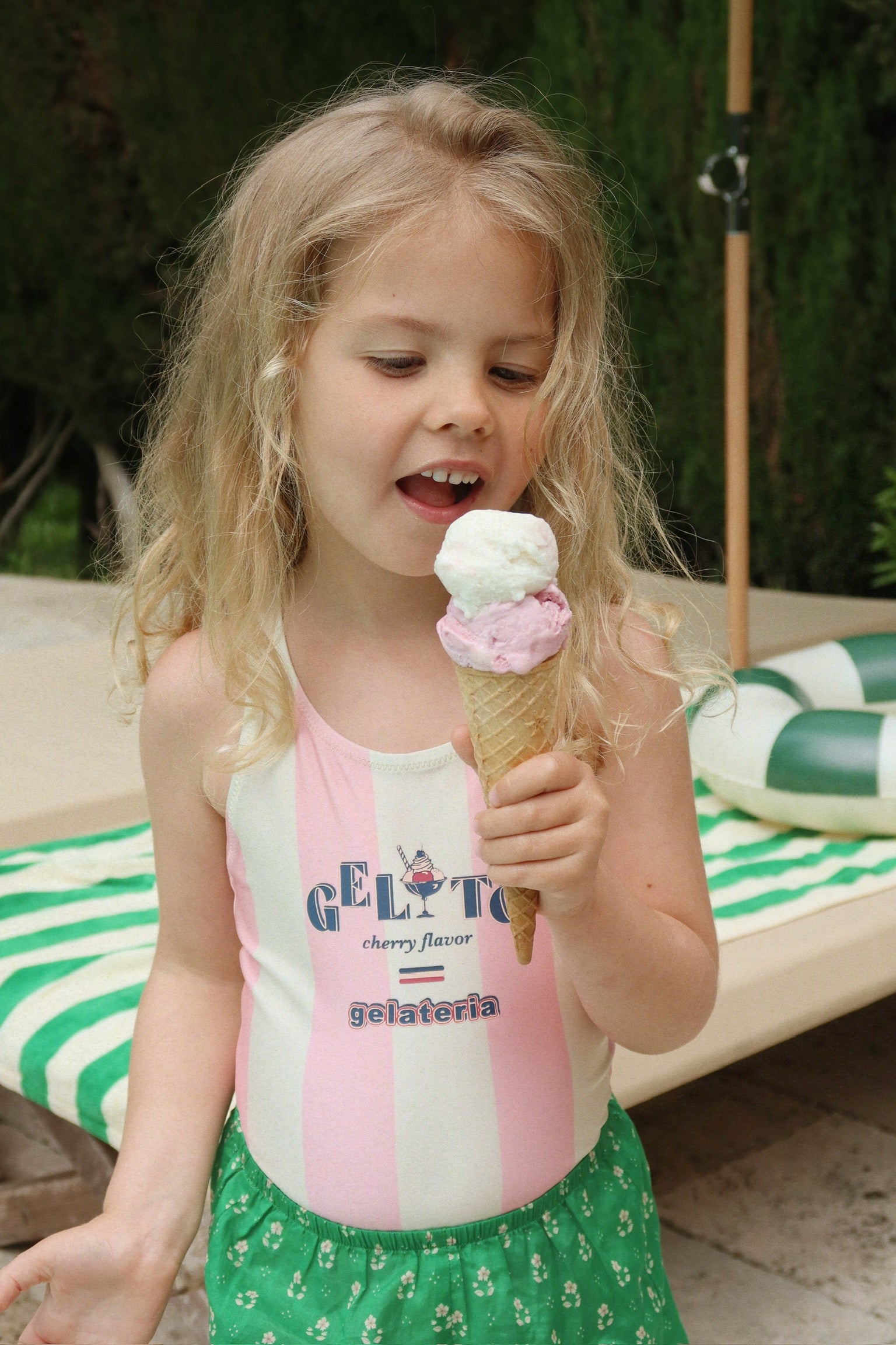 Pomia Swimsuit - Candy Rose Stripe