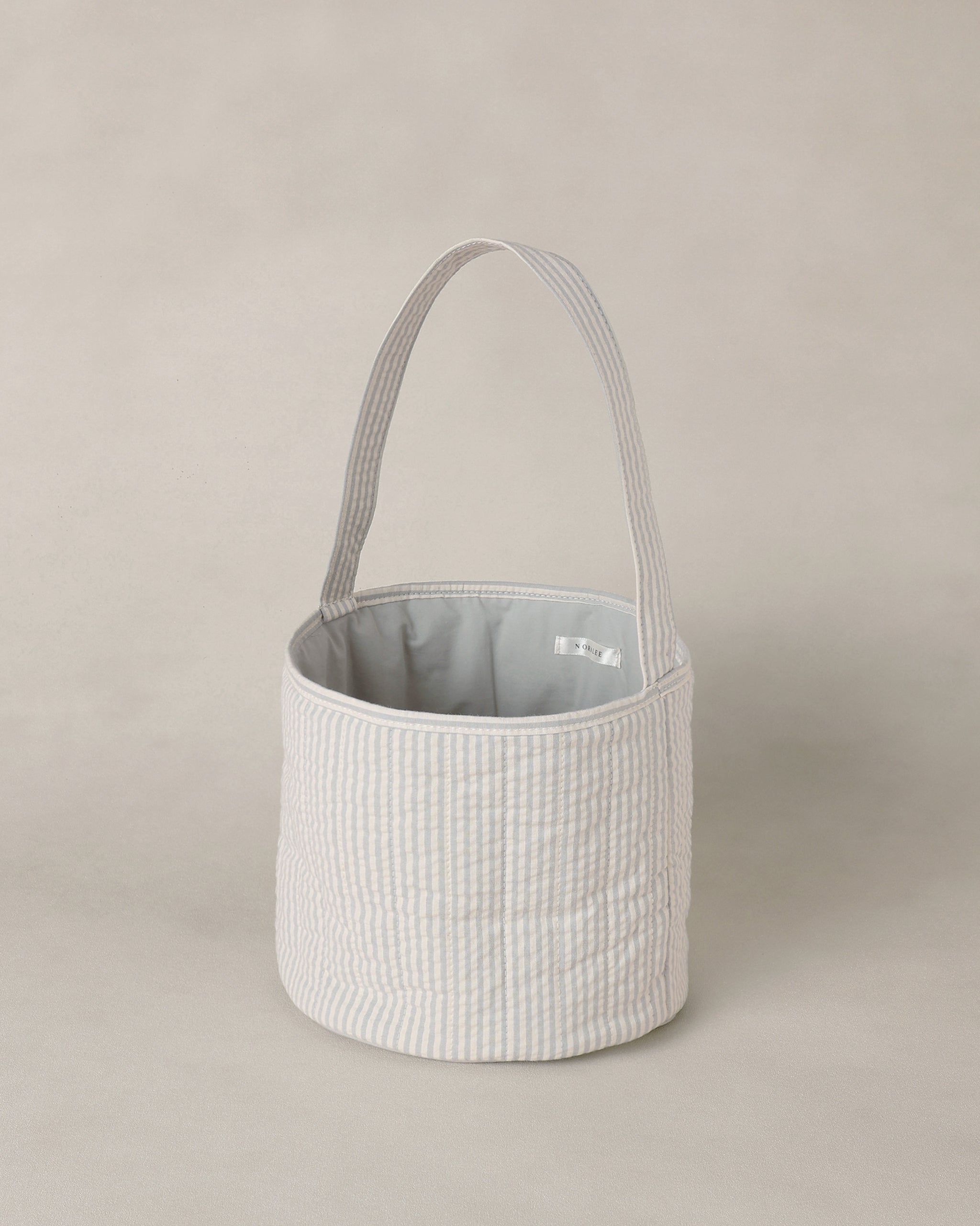 Easter Basket | Sky Stripe Seersucker