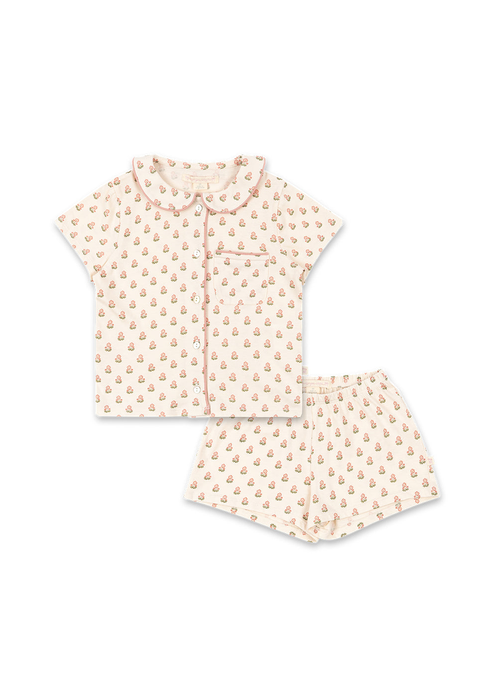 Pio Short Sleeve Set GOTS - Carta Fiori