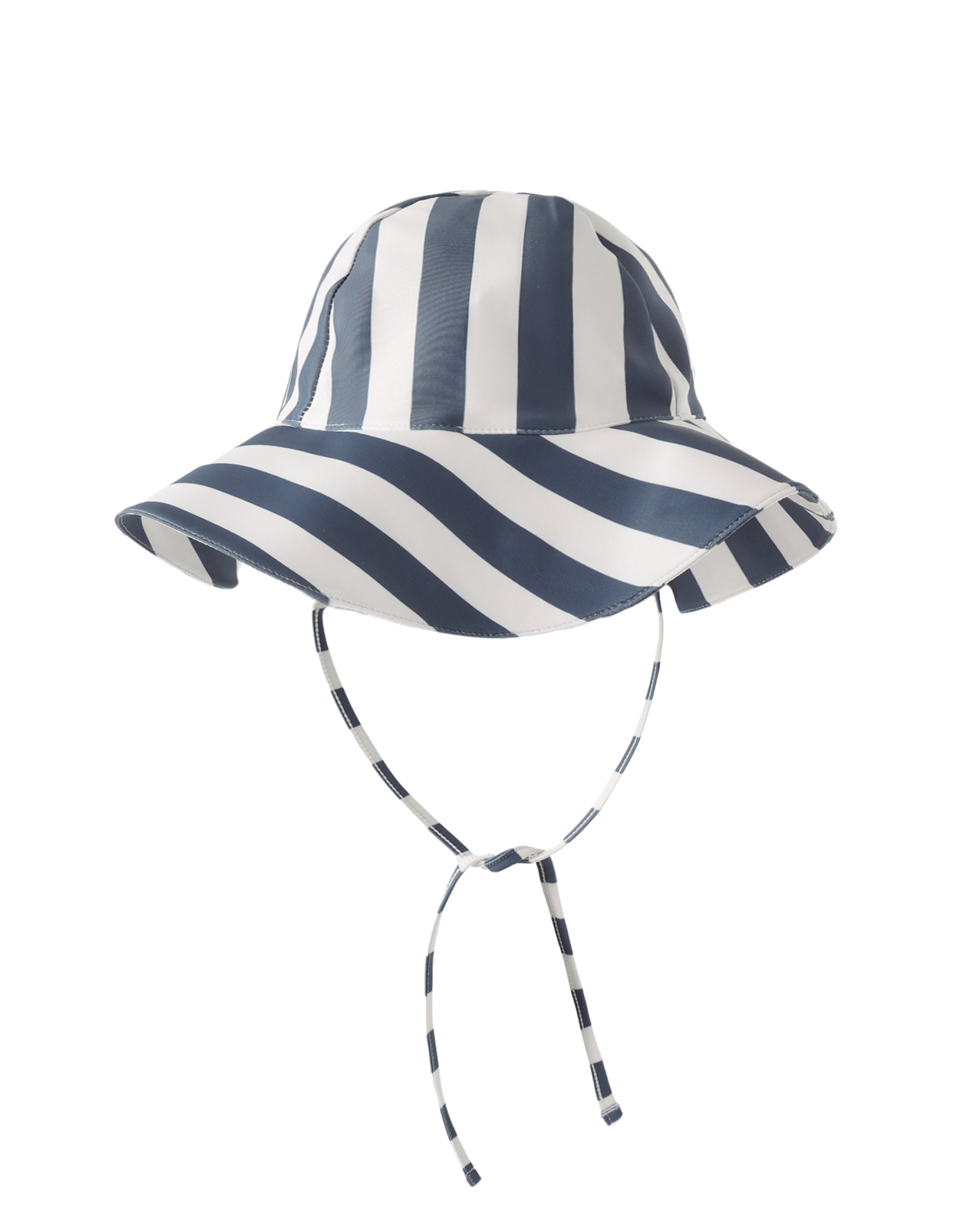 Floppy Swim Hat || Navy Stripe