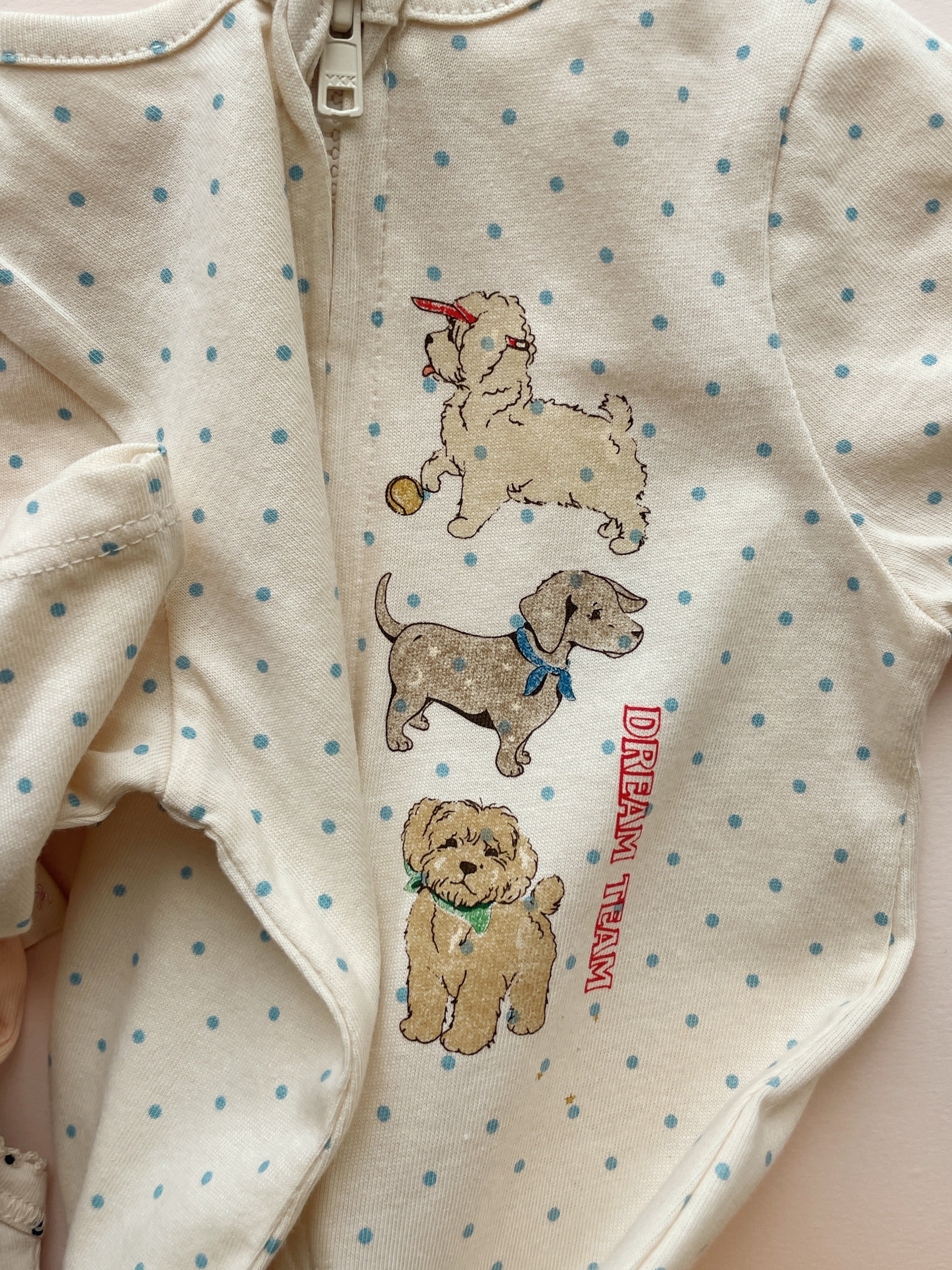 Gio Zip Onesie GOTS - Dream Team