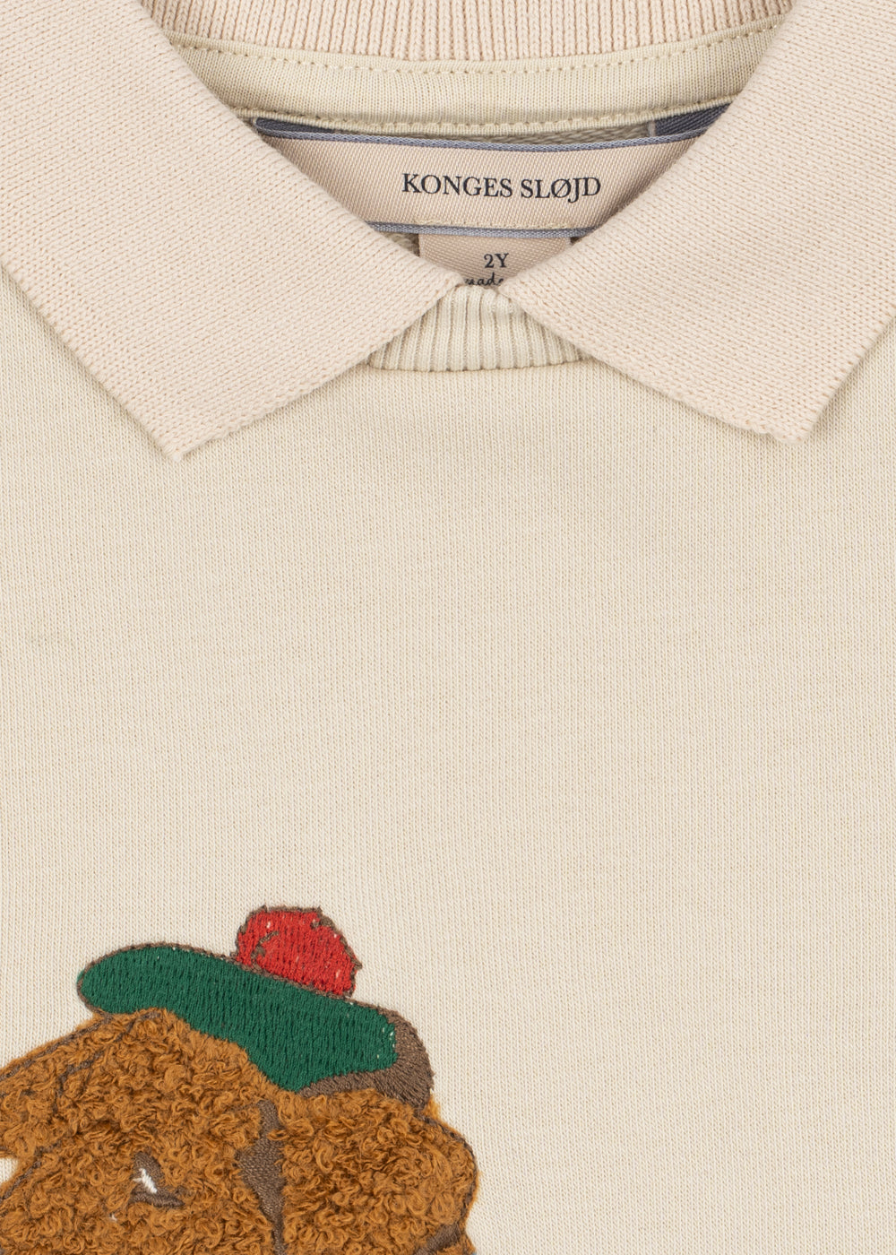 Spotty Sweat Shirt GOTS - Brown Rice