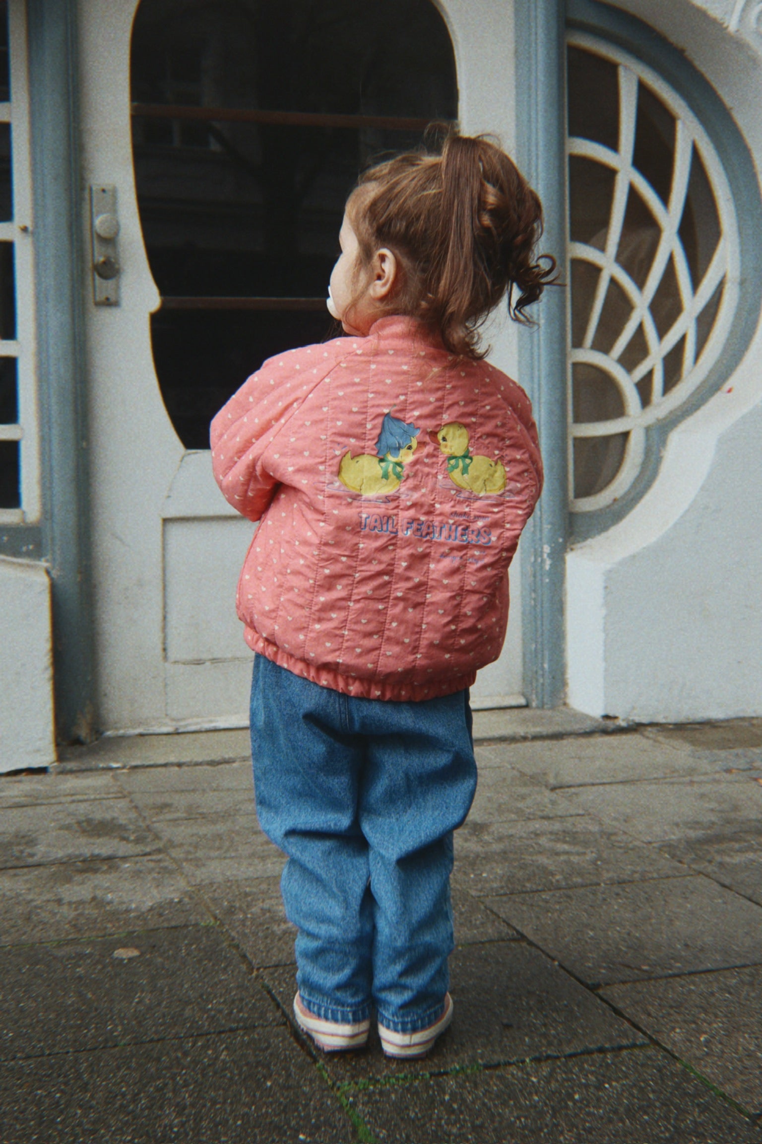 Juno Duckling Printed Bomber Jacket - Coeur Feathers
