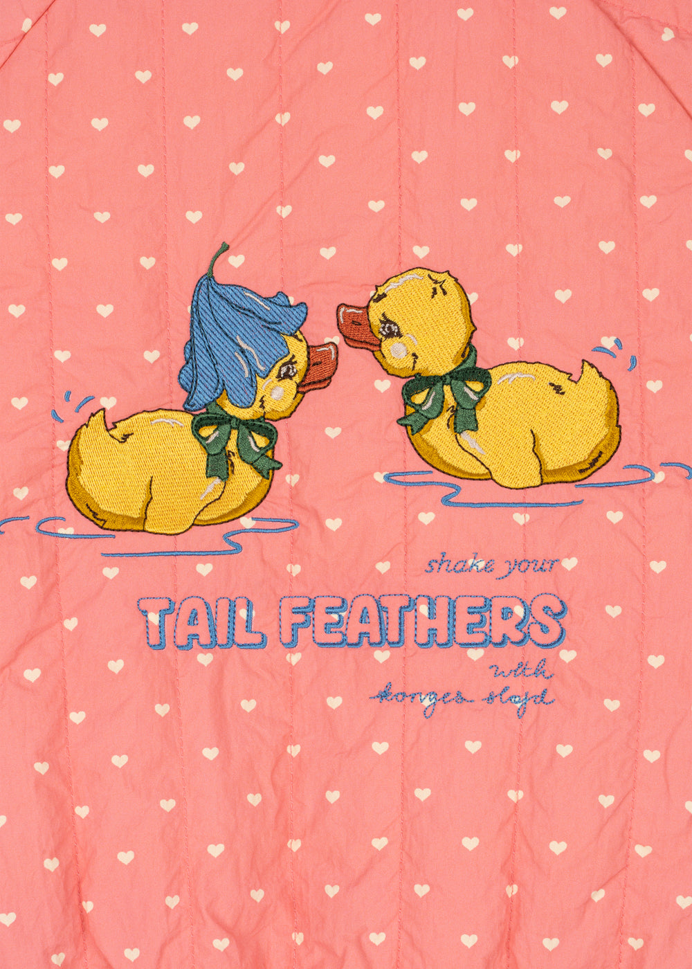 Juno Duckling Printed Bomber Jacket - Coeur Feathers