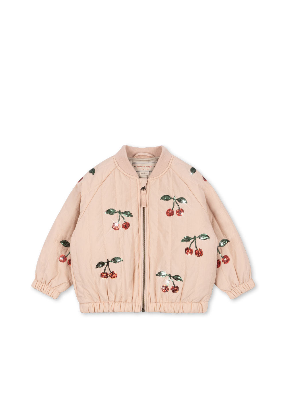 Juno Sequin Bomber Jacket - Cameo Rose