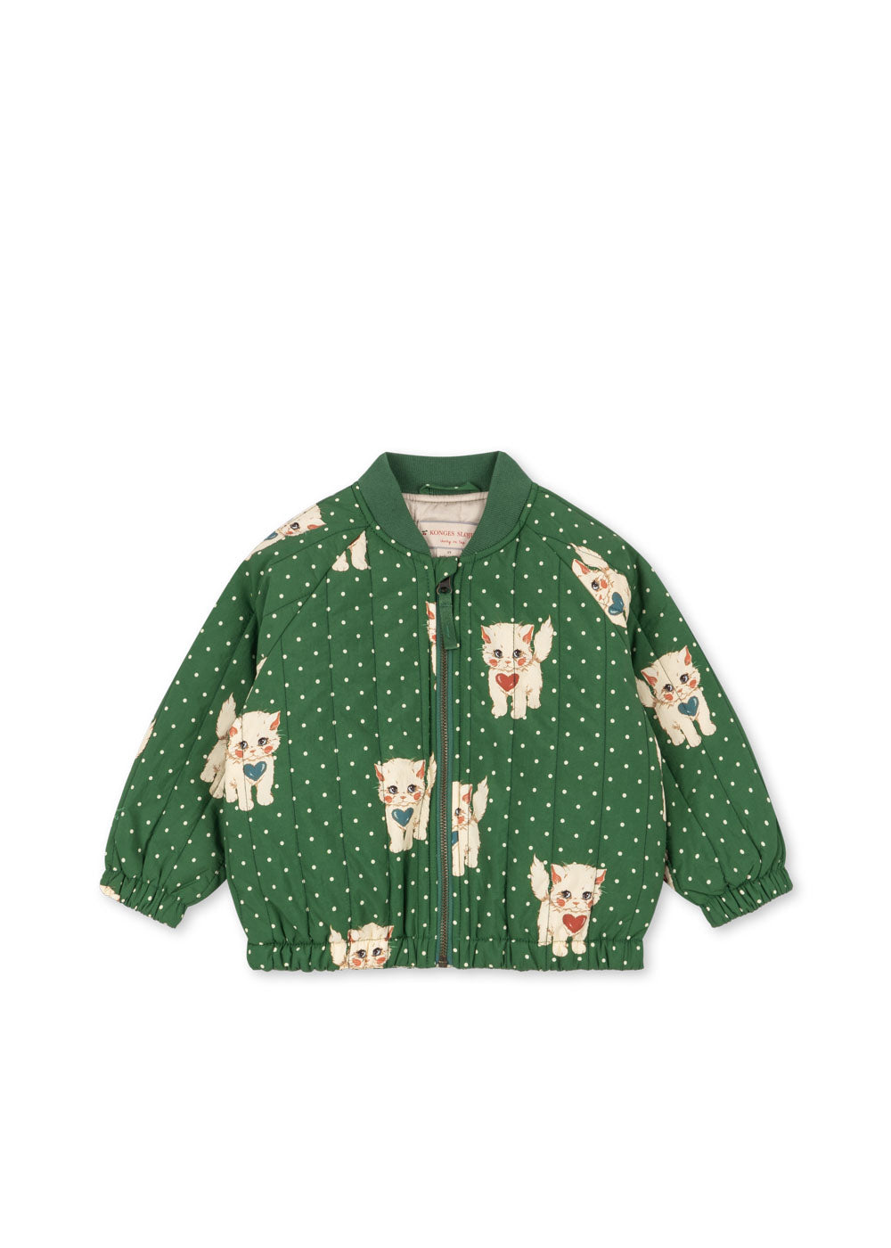 Juno Printed Bomber Jacket - Dot Miao Verde