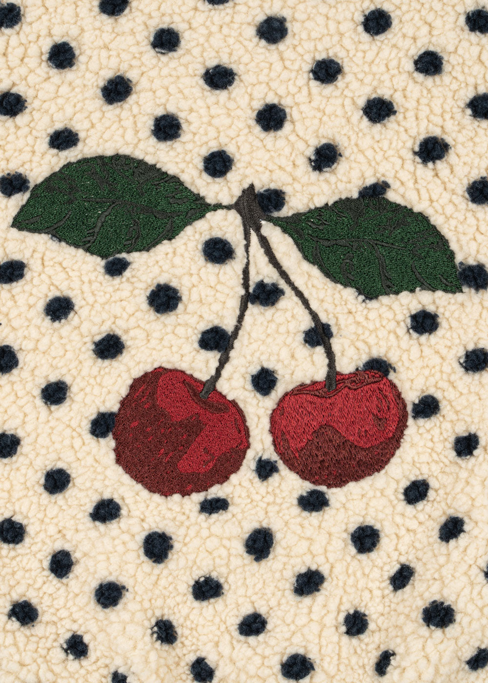 Jody Embroidery Teddy Jacket GRS - Dot Lumiere