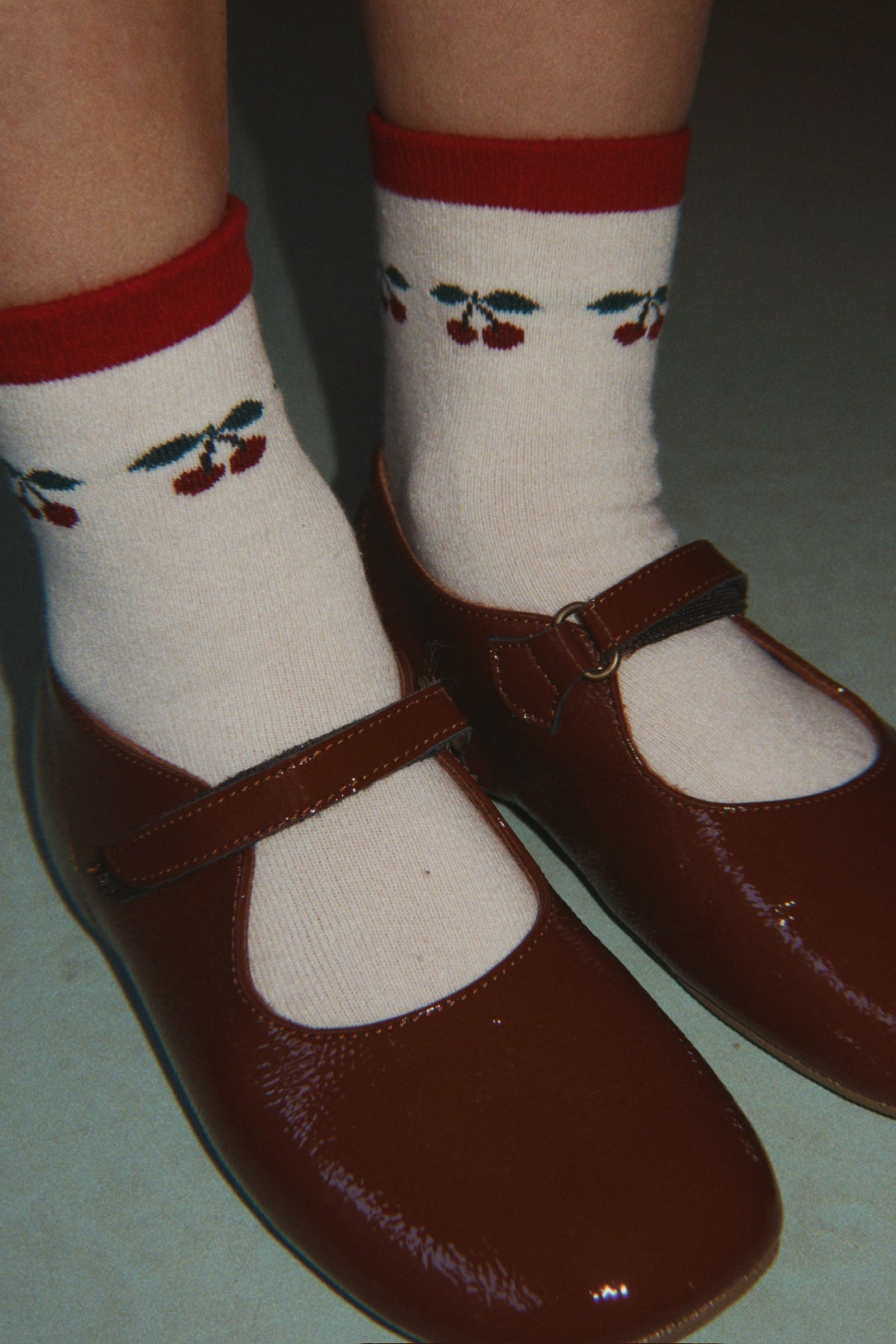 2 Pack Jaquard Socks - Cherry Mix