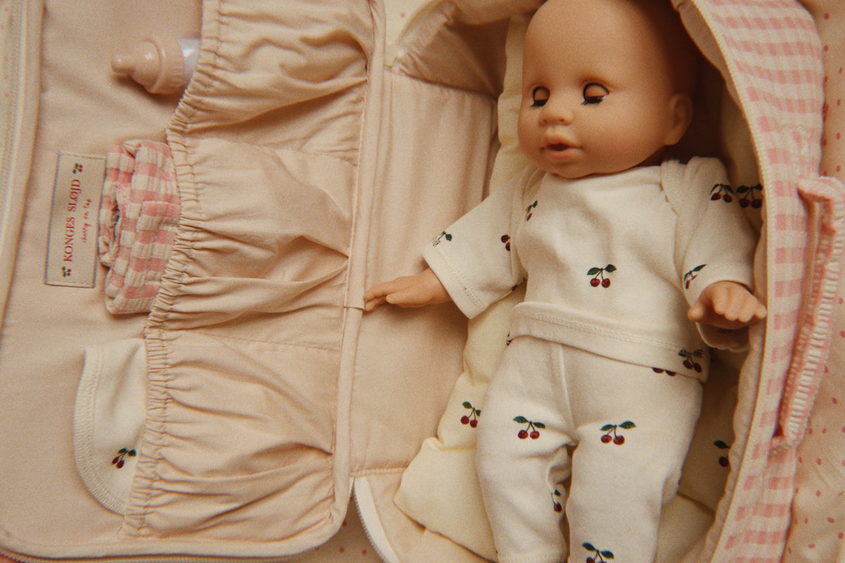 Baby Doll Nursery Suitcase - Pink Check