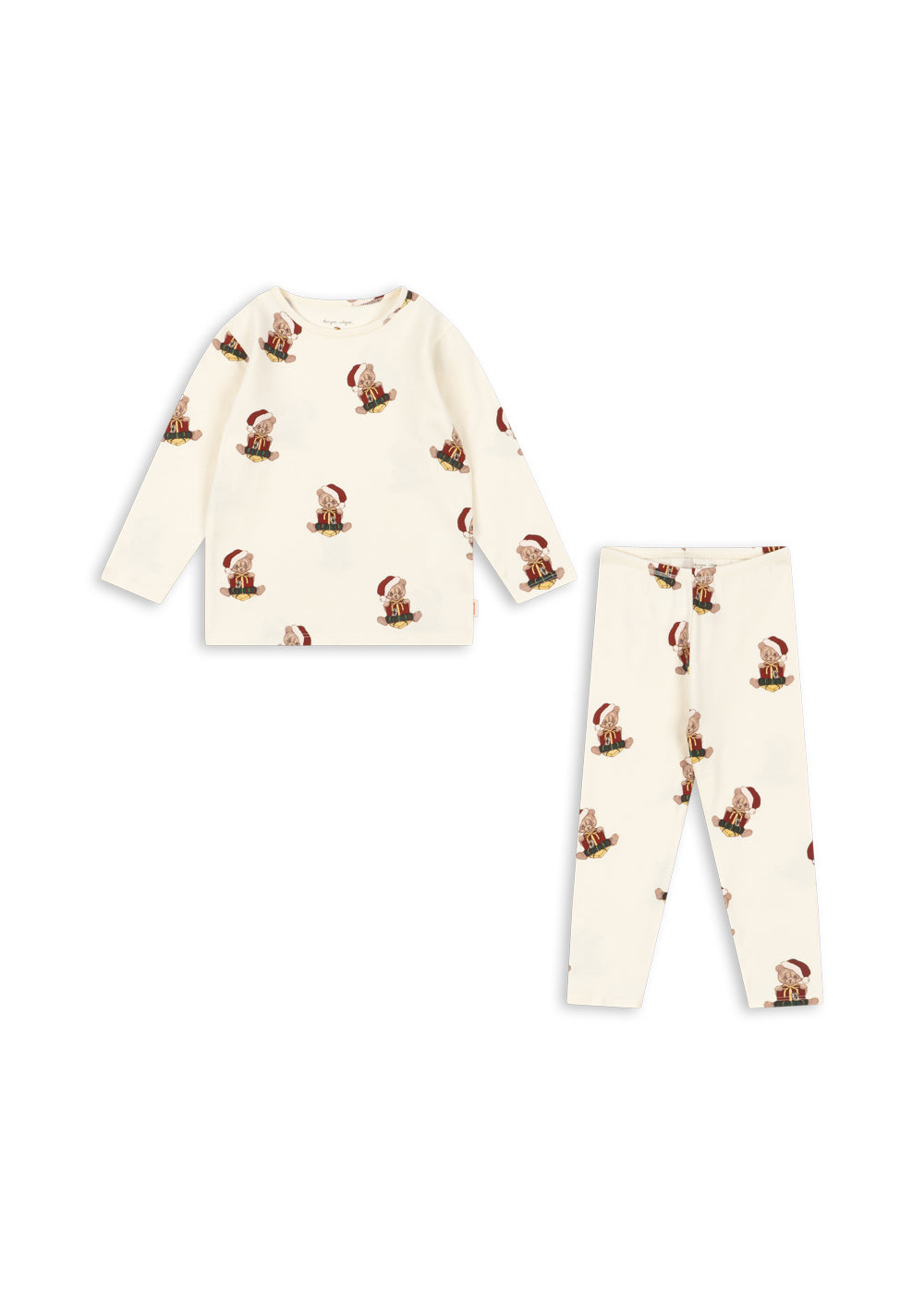 Basic Blouse & Pants Set GOTS - Teddy Bear