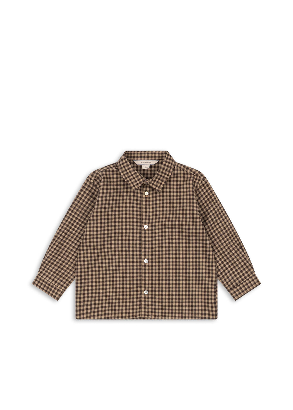Foret Long Sleeve Shirt GOTS - Chocolate Check