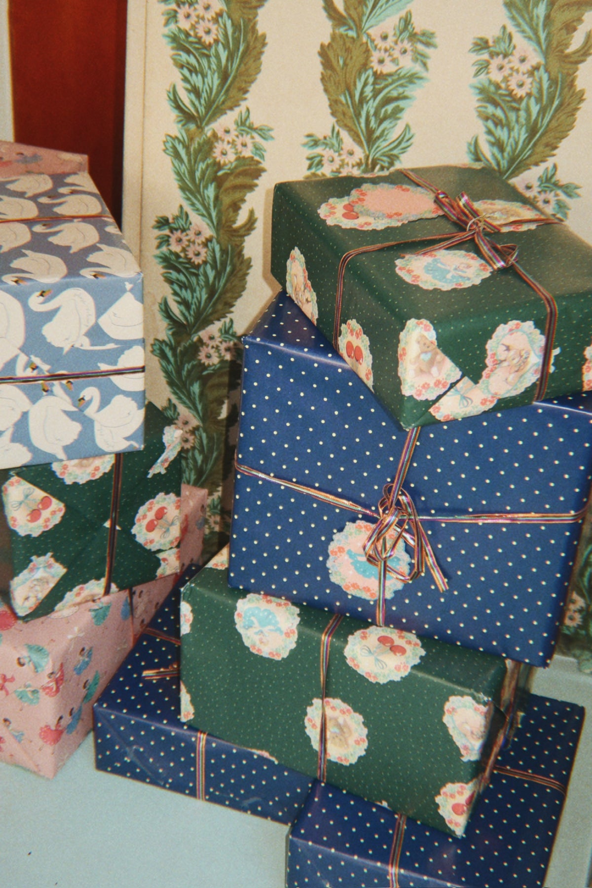 Wrapping Paper - Deer Diary Green