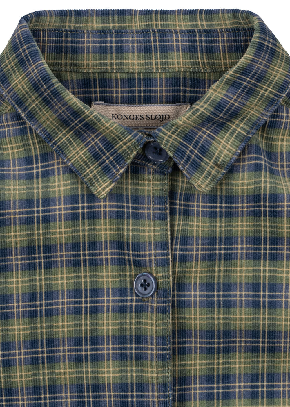 Cara Long Sleeve Shirt - Laurel Blue Check