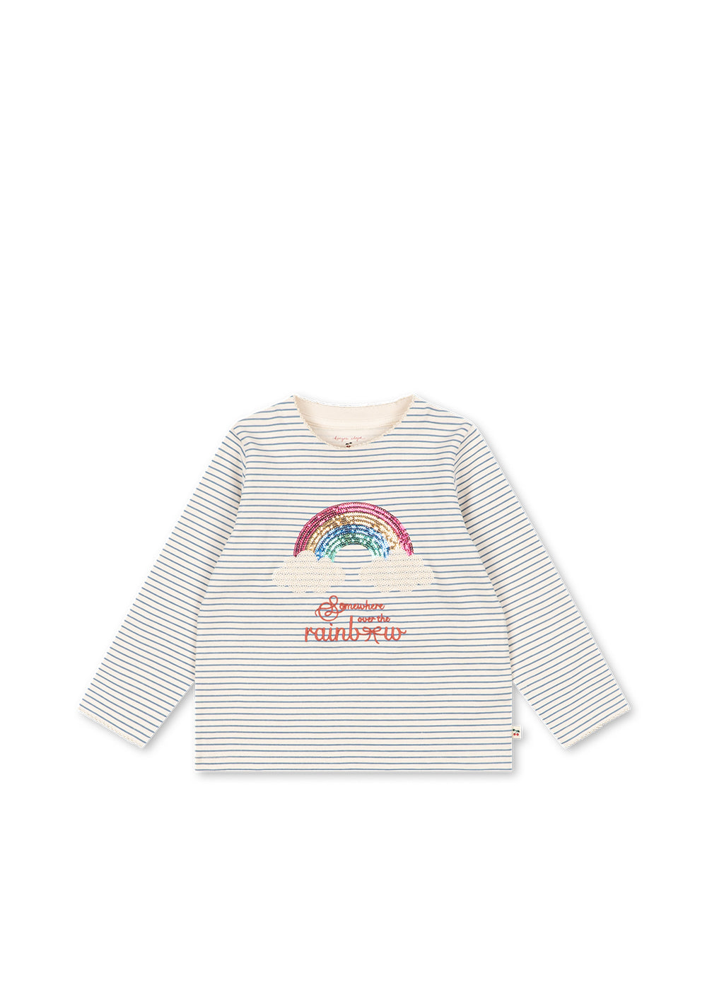 Lin Long Sleeve Tee GOTS - Navy Stripe
