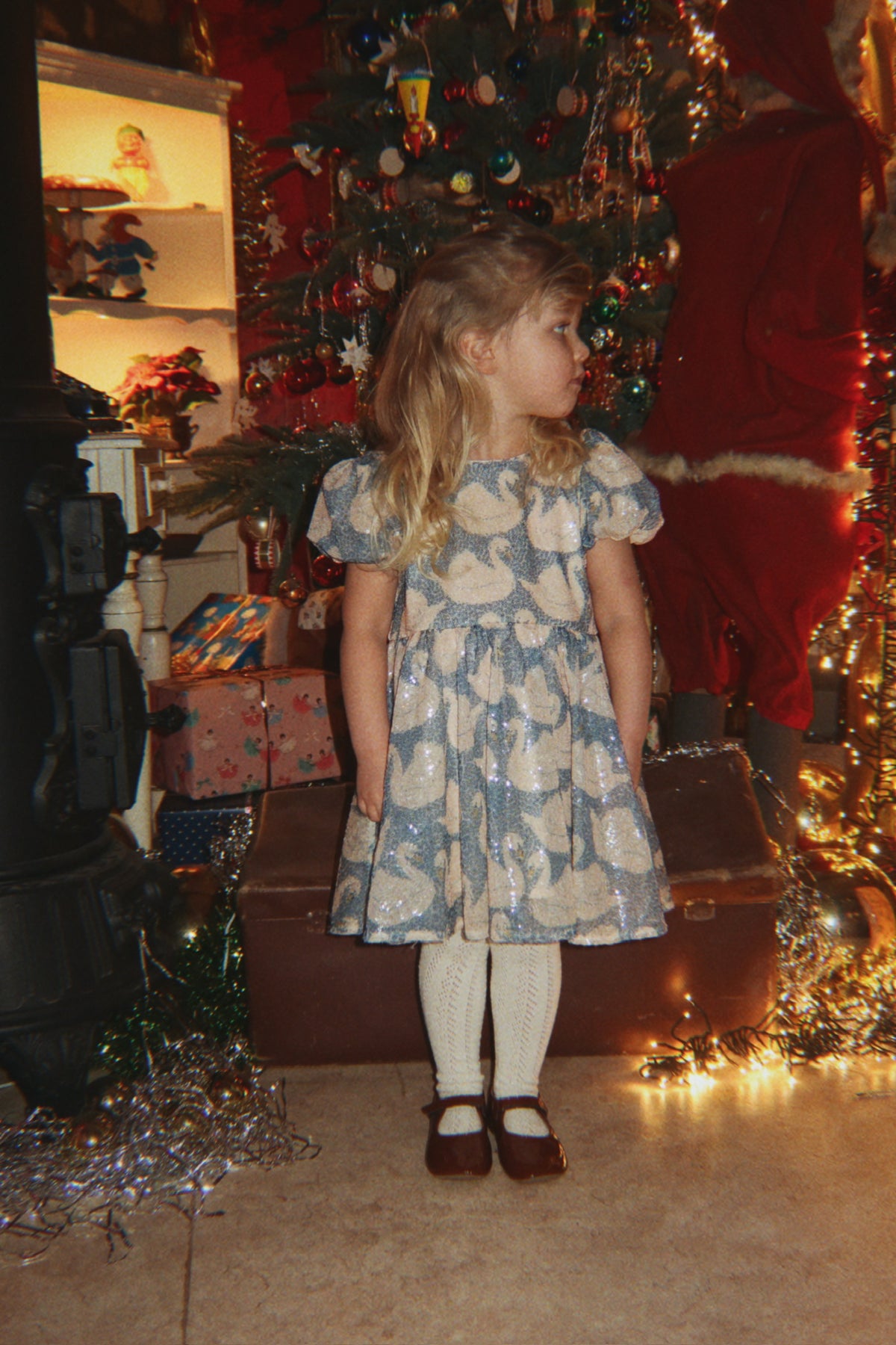 Starla Sequin Dress GRS - Swan
