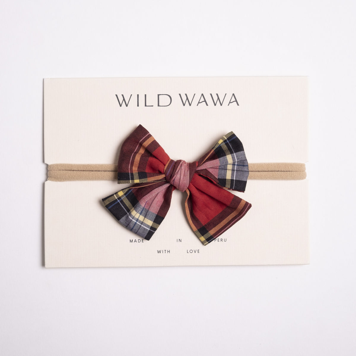 Bow Headband - Heritage Tartan