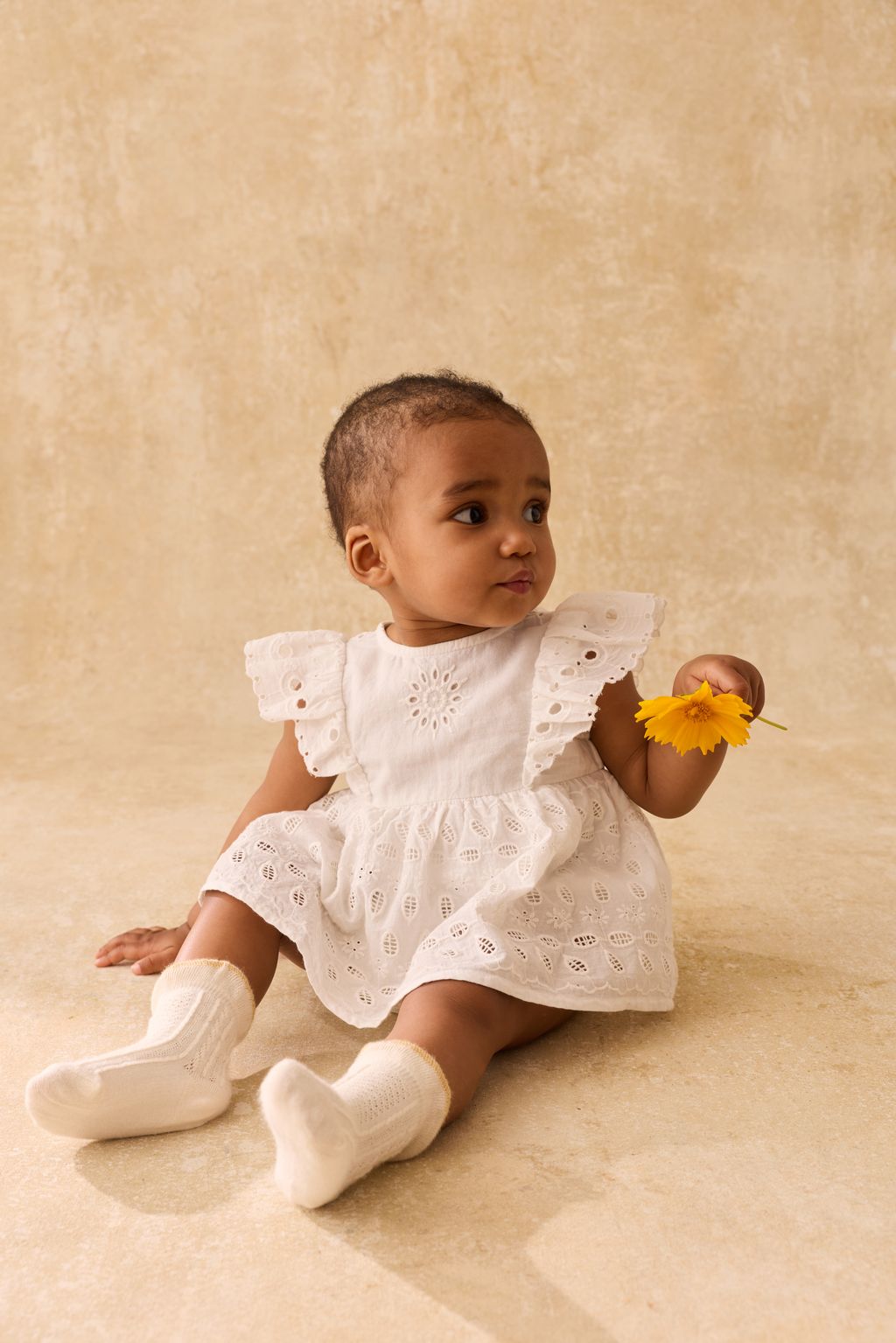 Rompers Lenali - Off White Schiffli