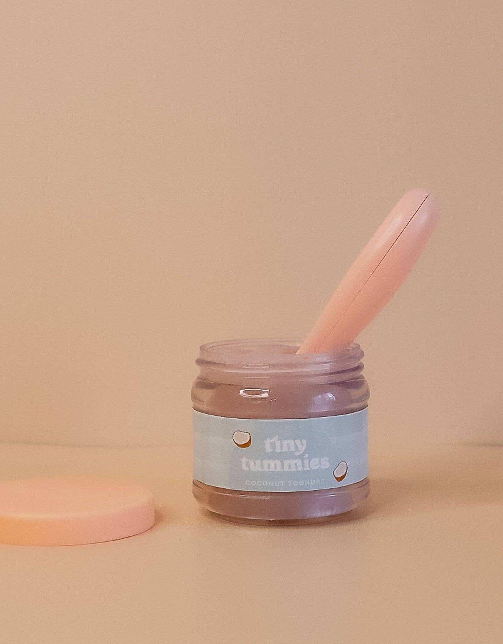 Tiny Tummies - Coconut Yogurt - Jar and spoon