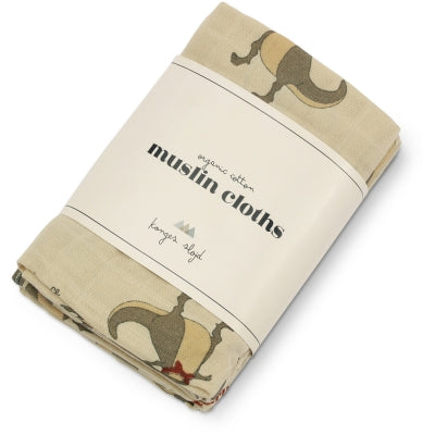 3 PACK MUSLIN CLOTH GOTS