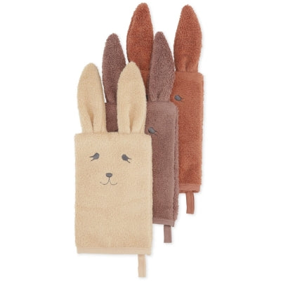 3-PACK WASHCLOTH ANIMAL