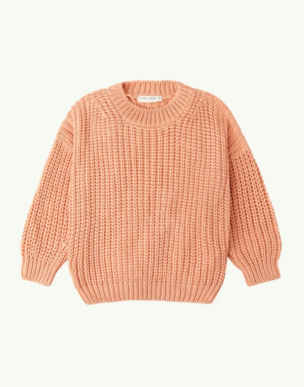 CHUNKY PULLOVER CORAL