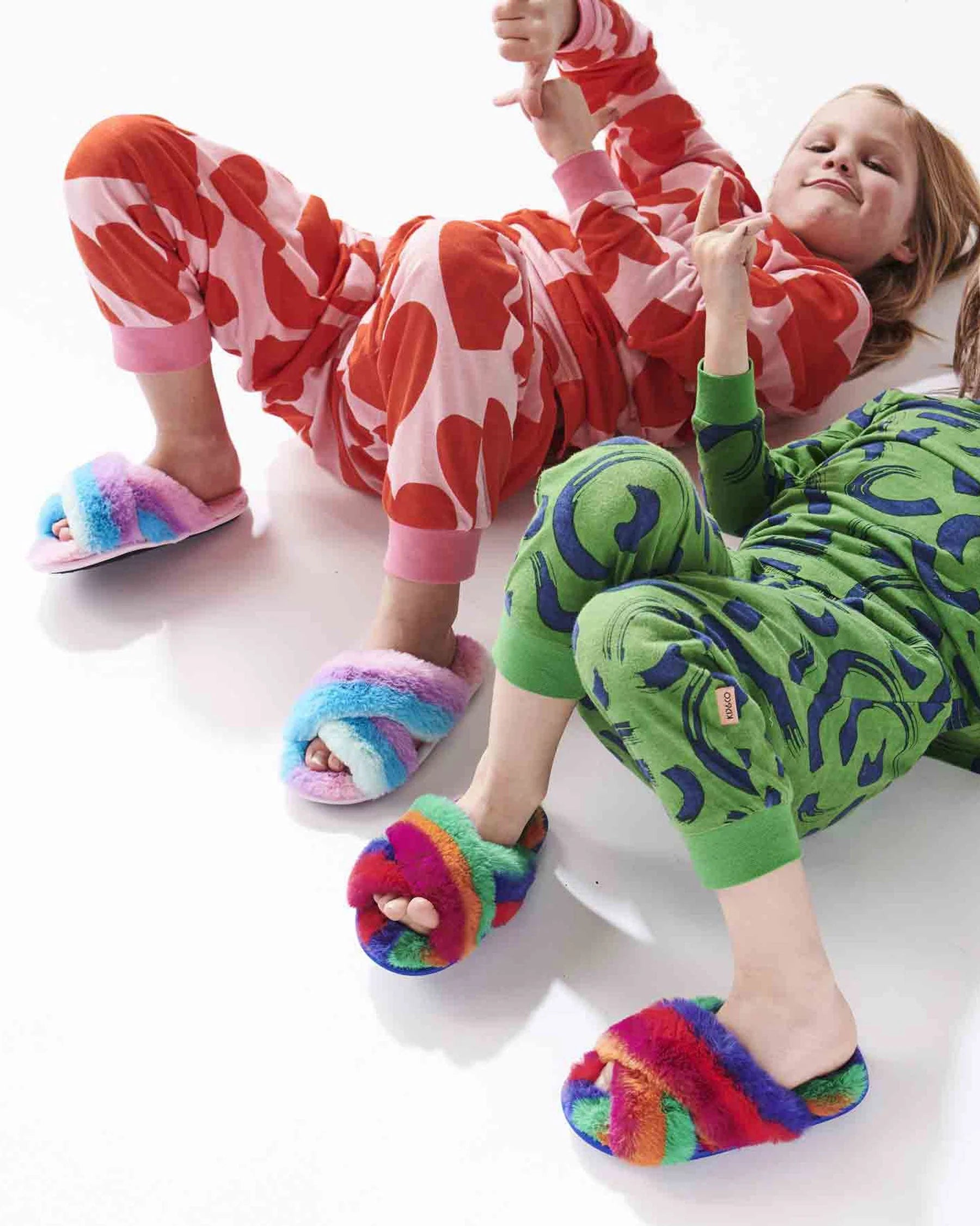 Rainbow Blast Slippers