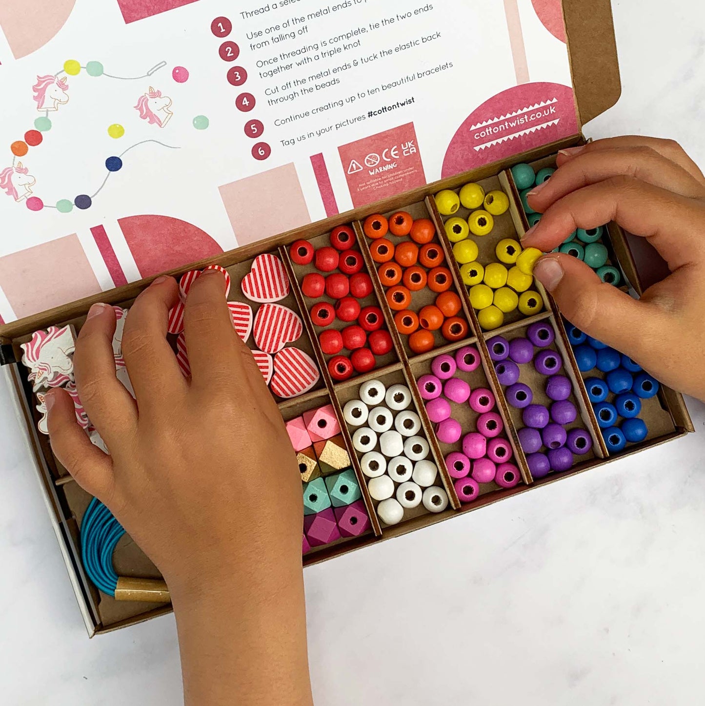 Unicorn & Heart - Bracelet Making Kit