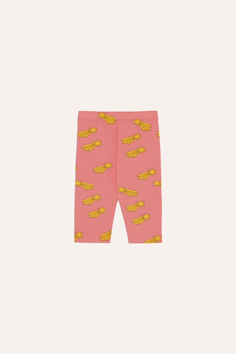 Falling Stars Allover Baby Leggings - Pink