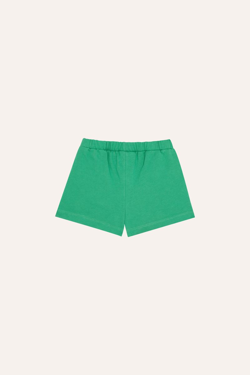 Green Washed Baby Shorts - Green