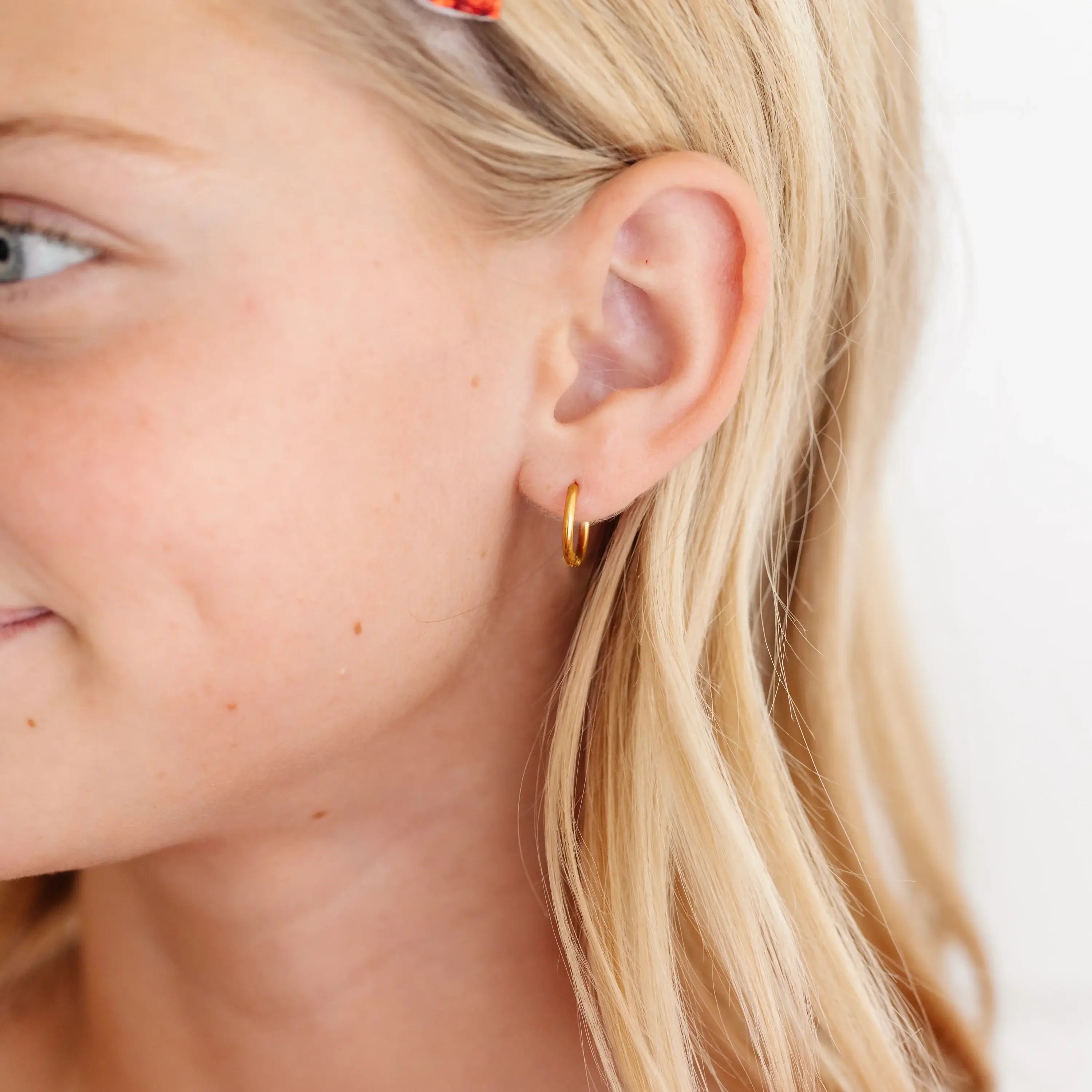 Endless Hoop Thin Gold: Gold / 8 mm