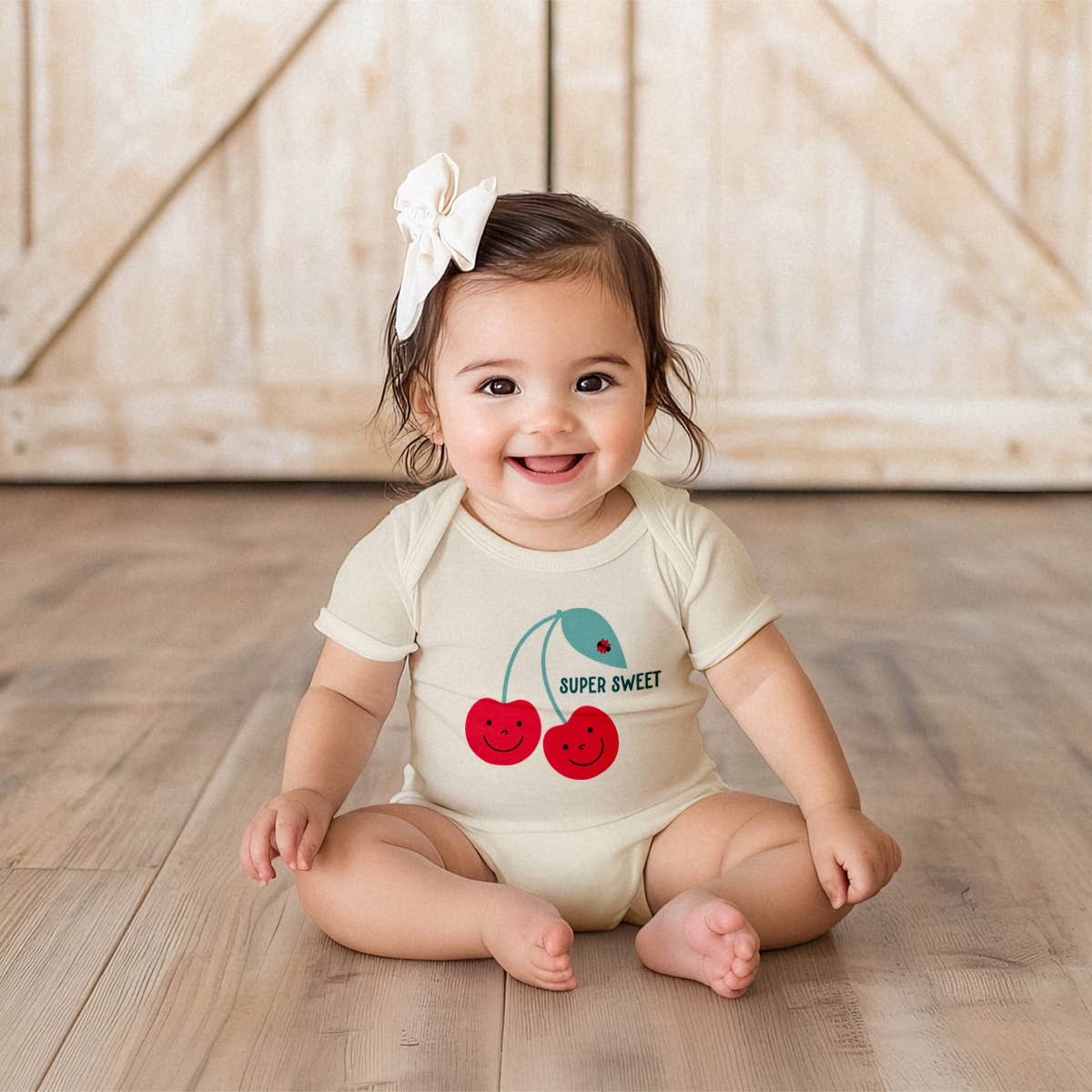 Cherries Baby Bodysuit