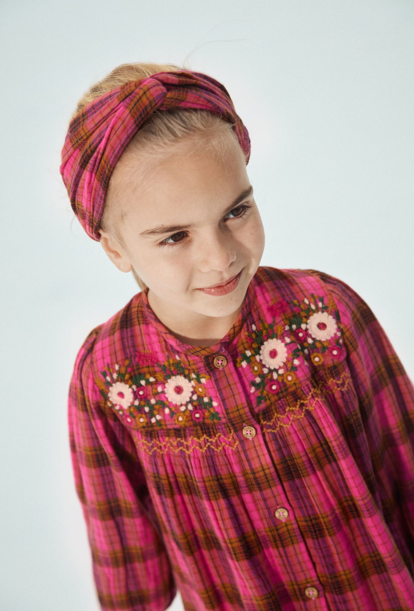Massilia Dress - Pink Alp Checks