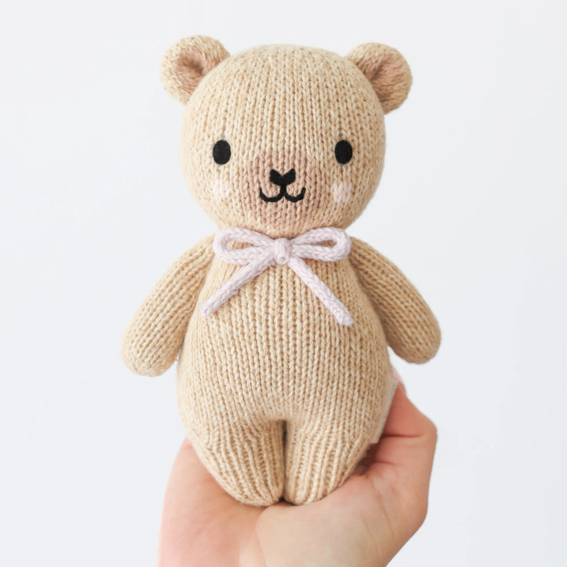 Baby Honey Bear - Lavender Bow