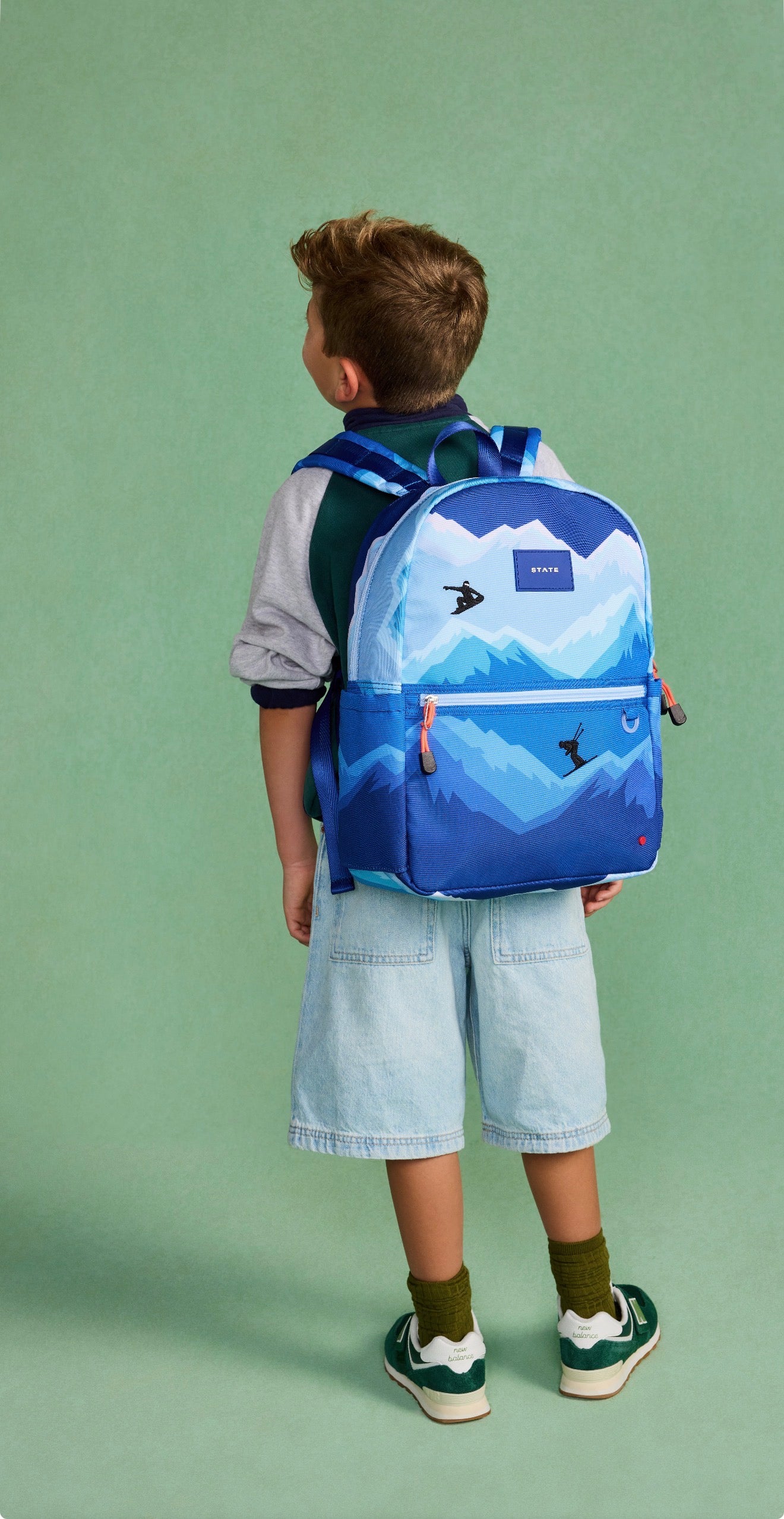 Kane Double Pocket Backpack - Mountains